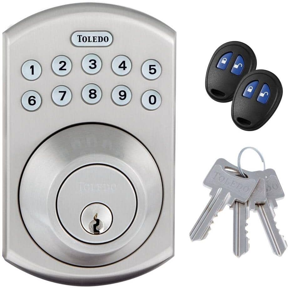 TOLEDO Electronic Stainless Steel Deadbolt with Remote Control