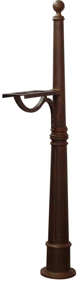 Ashland Decorative Aluminum Mailbox Post, Copper