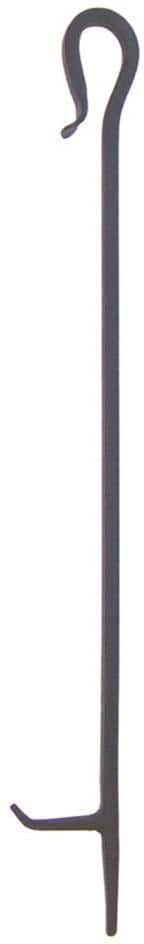 ACHLA DESIGNS Shepherd's Hook 28 in. Tall Fireplace Poker Tool, Graphite