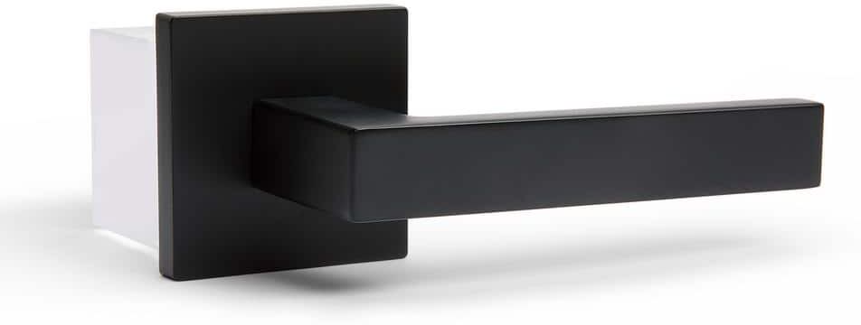 McBowery Allen Matte Black Hall/Closet Modern Door Handle (Passage - Left Hand)