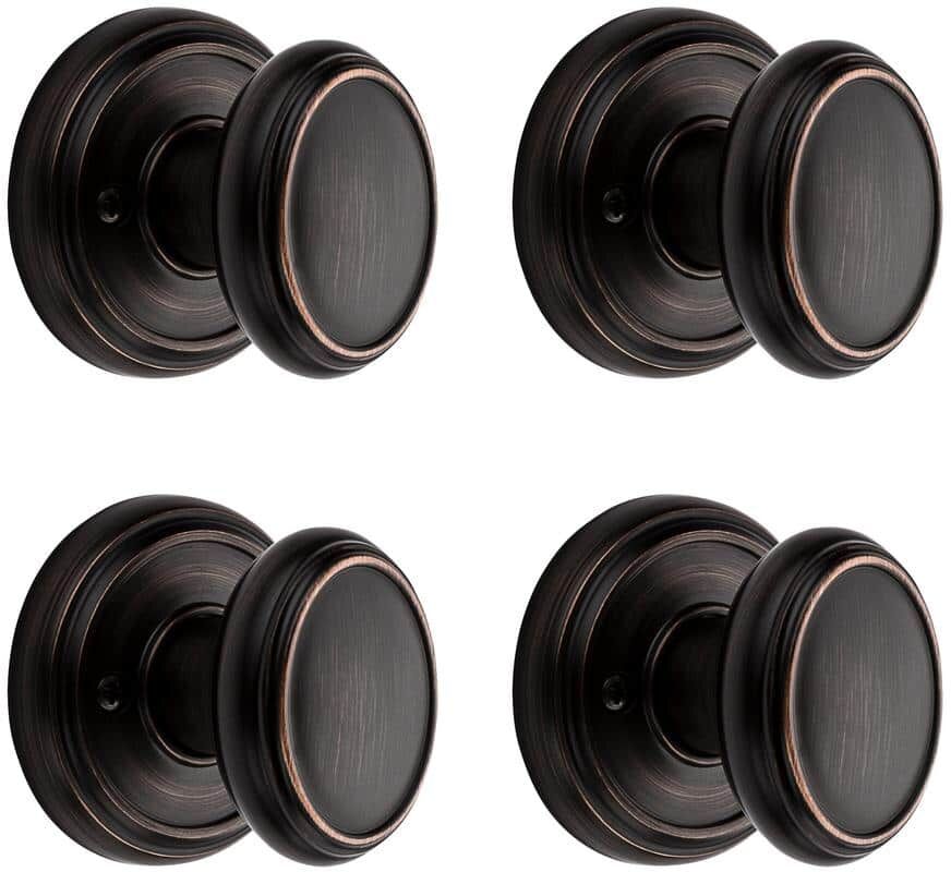 Baldwin Prestige Carnaby Venetian Bronze Hall/Closet Door Knob (4-Pack)