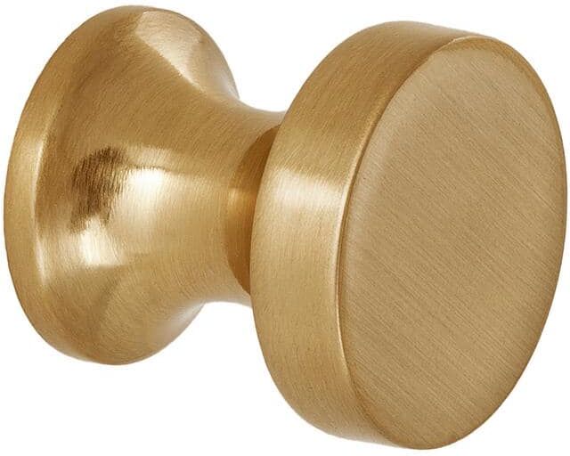 Sumner Street Home Hardware High Desert 1 in. Satin Brass Round Cabinet Knob (5-Pack)