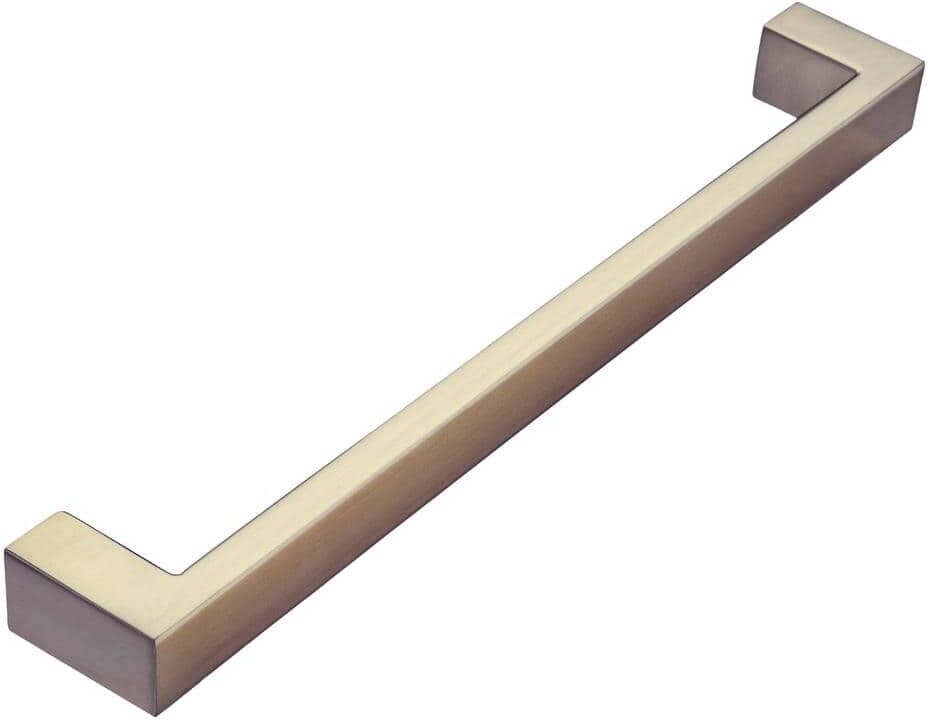 Sumner Street Home Hardware Architectural 12 in. Center-to-Center Satin Brass Appliance Drawer Pull