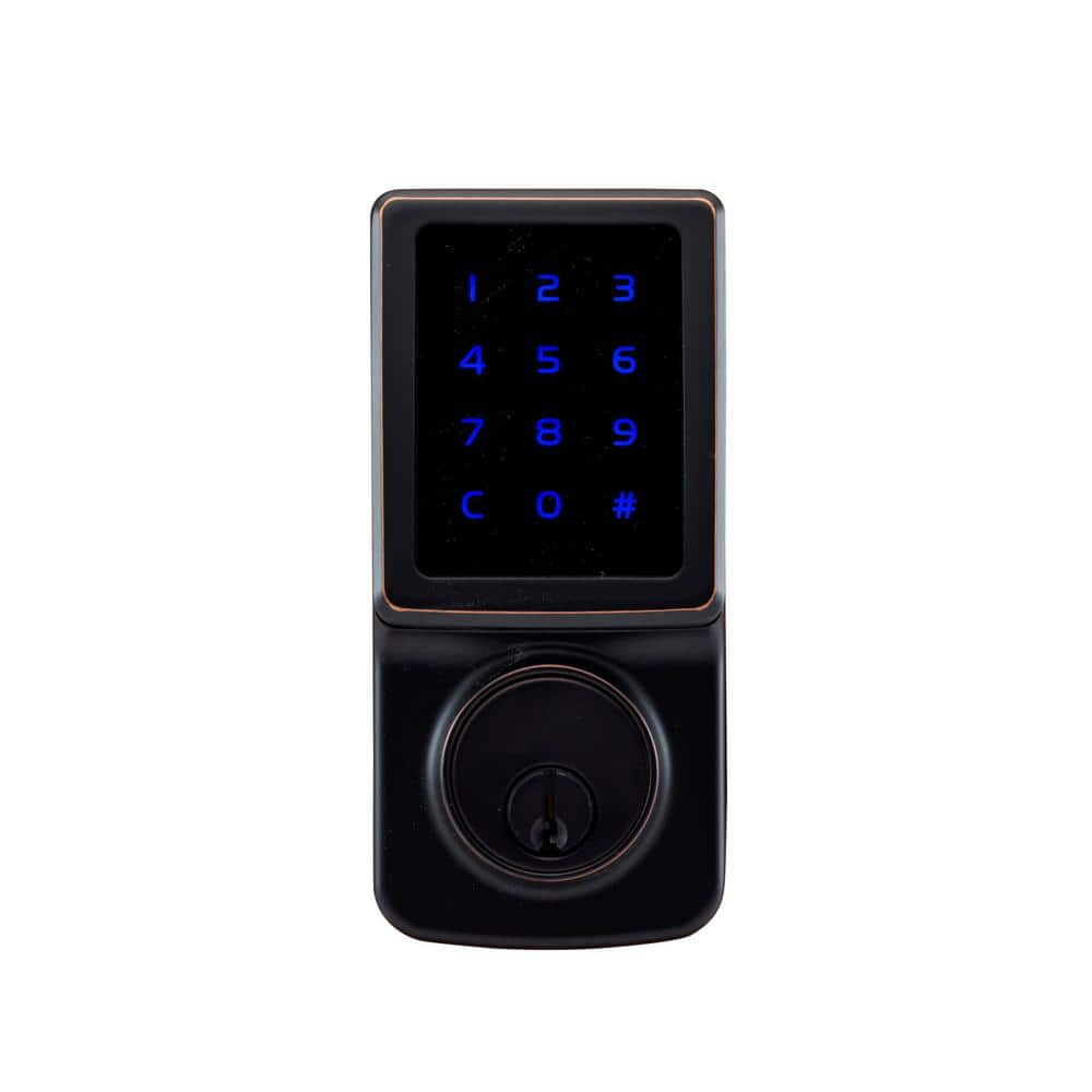 Copper Creek Fashion Z Wave Smart Home Tuscan Bronze Single Cylinder Electronic Deadbolt