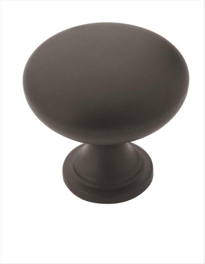 Amerock Allison Value 1-1/4 in. (32 mm) Dia Matte Black Round Cabinet Knob (10-Pack)