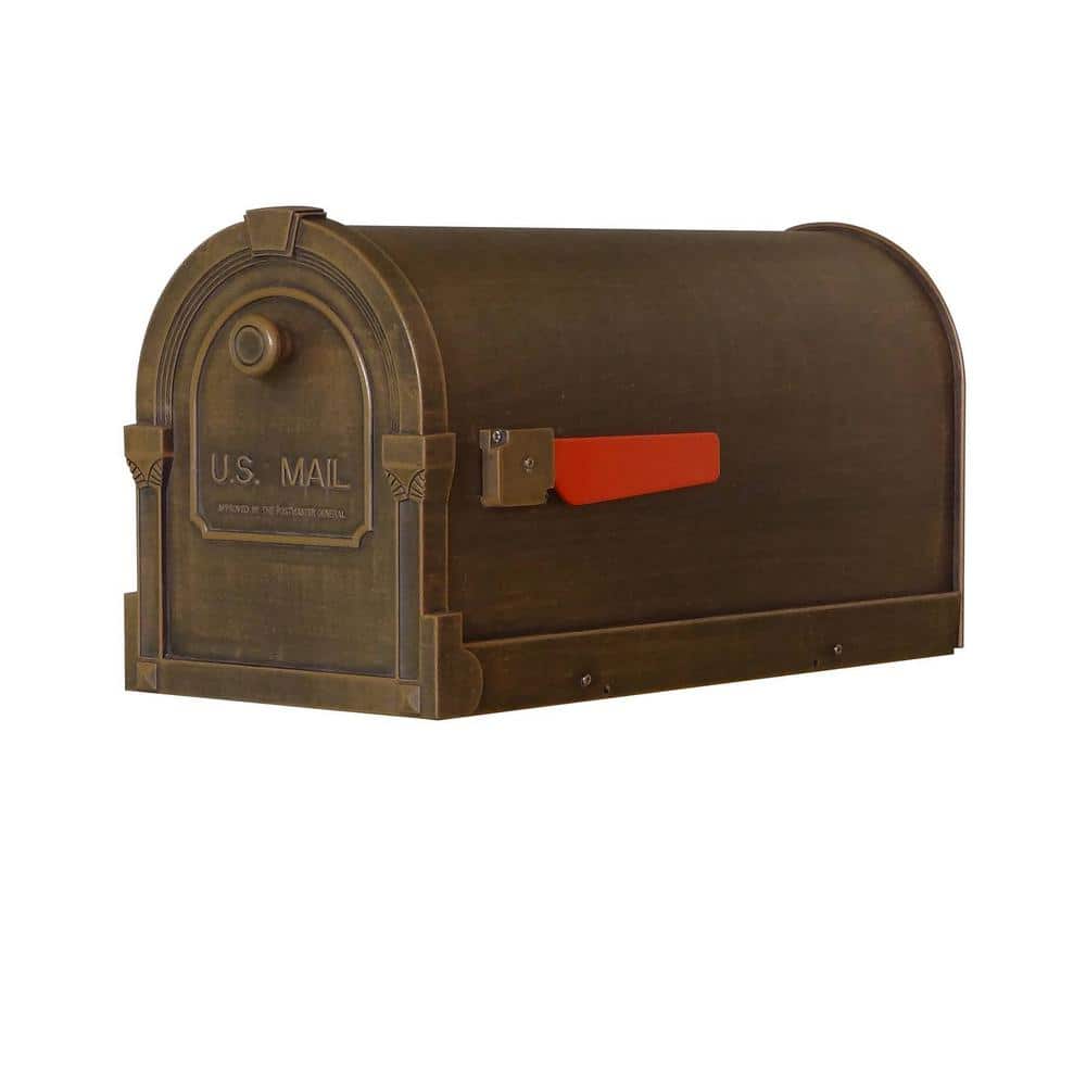 Savannah Copper Post Mount Mailbox