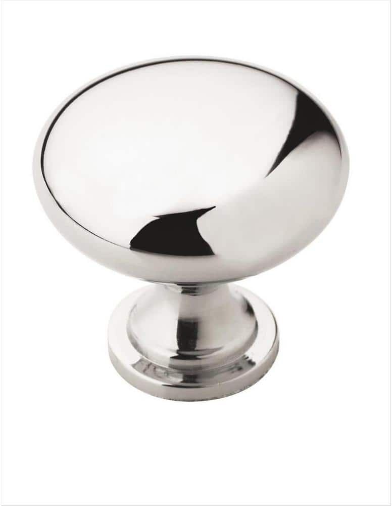 Amerock Allison Value 1-1/4 in. (32 mm) Polished Chrome Round Cabinet Knob (25-Pack)