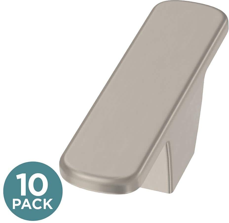 Liberty Uniform Bends 2-1/2 in. (63 mm) Satin Nickel Elongated Bar Cabinet Knob (10-Pack)