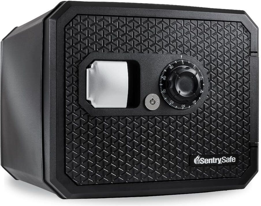 SentrySafe 0.81 cu. ft. Waterproof & Fireproof Safe for Home with Combination Dial and Override Keys