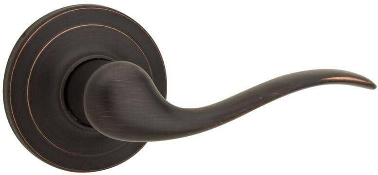 Kwikset Tustin Venetian Bronze Hall/Closet Door Lever with Microban Antimicrobial Technology