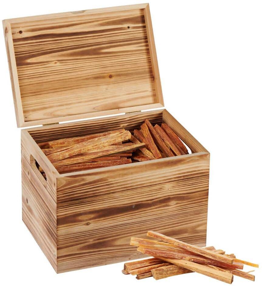 Mis cool Any 15 lb. Fatwood Fire Starter Sticks in Gift Box, 100% Natural Kindling, Pine Firewood Firestarter