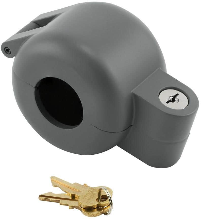 PRiME Door Knob Lock-Out Device, Diecast Construction, Gray Painted Color, Keyed Alike