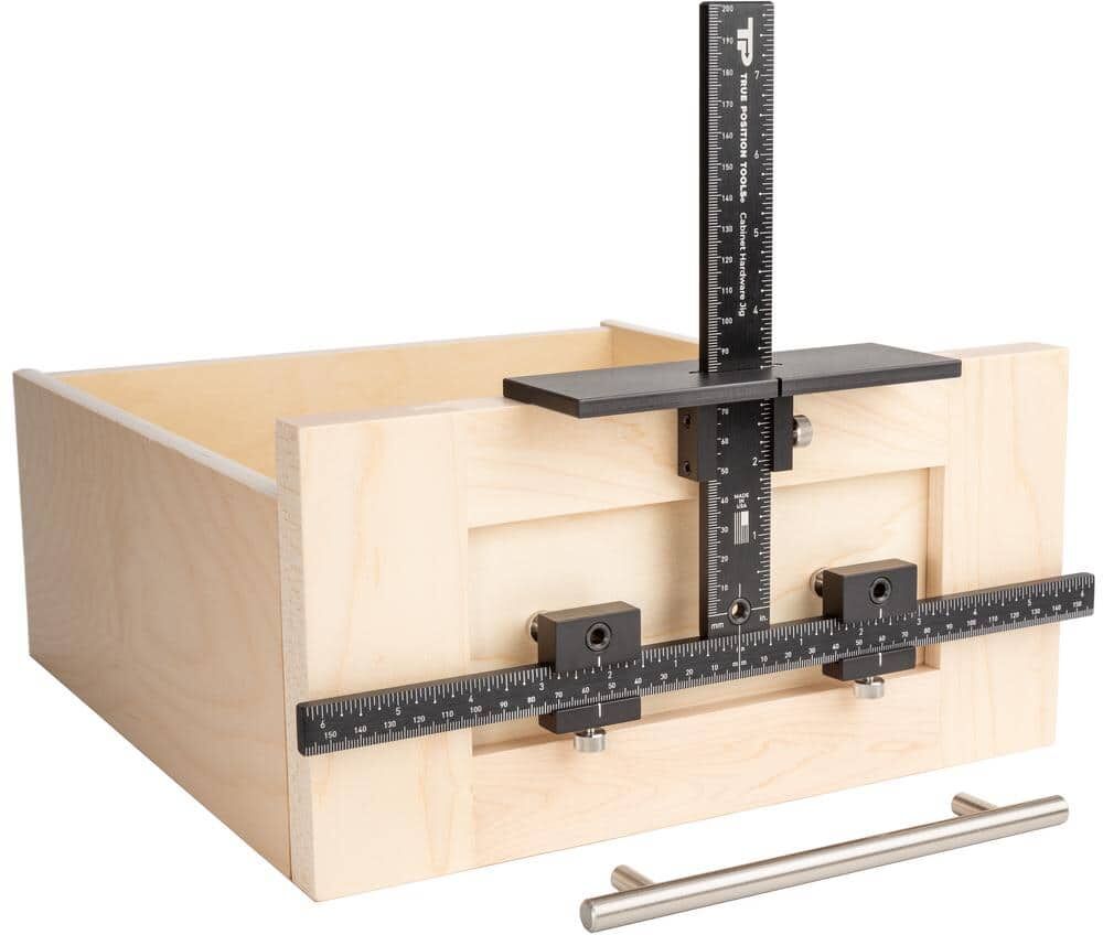 True Position Tools Cabinet Hardware Jig for Installation of Handles and Knobs on Doors and Drawer Fronts