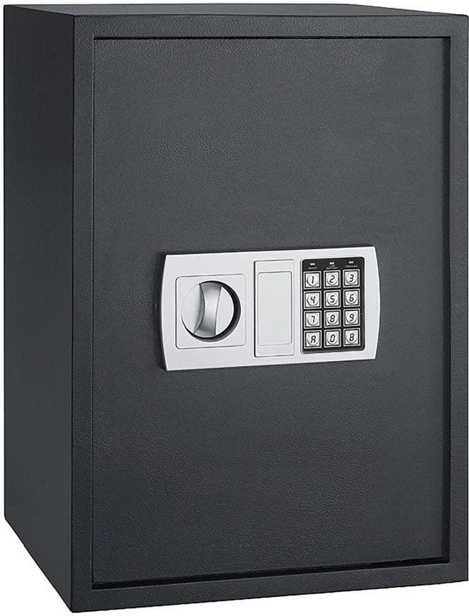 1.8 cu. ft. Digital Safe - Electronic Lockbox with Keypad, 2 Manual Override Keys and 3 Interior Shelves