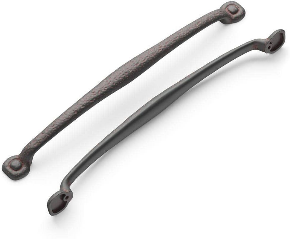 HICKORY HARDWARE Refined Rustic 18 in. (457 mm) Rustic Iron Appliance Pull (5-Pack)