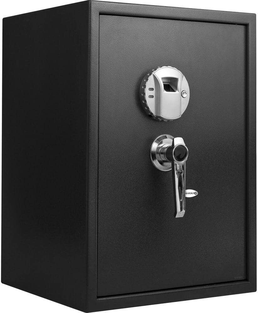 BARSKA 1.45 cu. ft. Large Safe with Biometric Lock, Black Matte