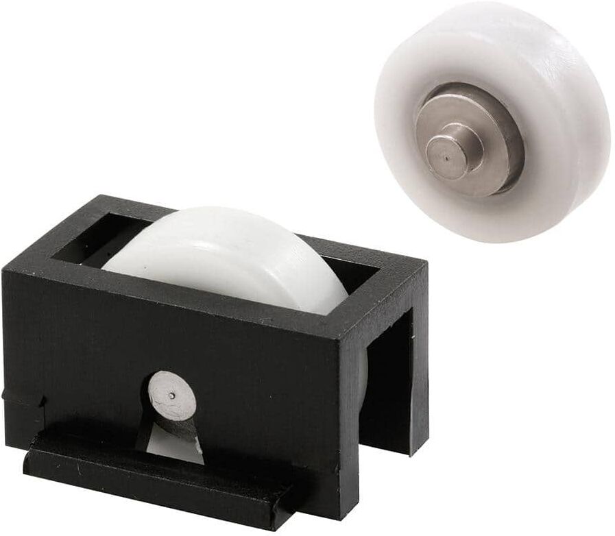 PRiME 3/4 in., Black Plastic, Sliding Window Roller with Stainless Steel Ball bearing