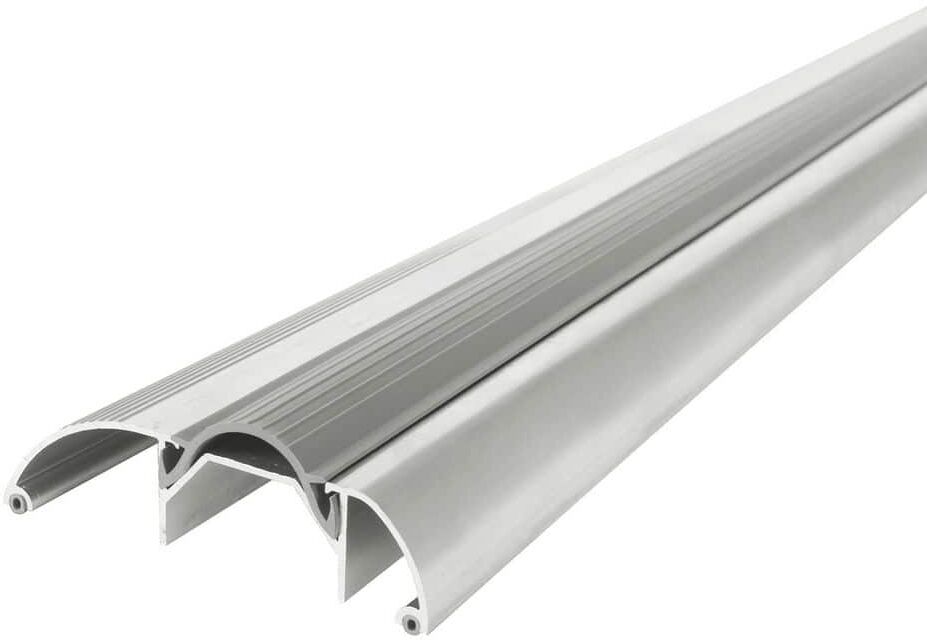 M-D Building Products High 3-3/8 in. x 60-1/2 in. Aluminum Threshold with Vinyl Seal