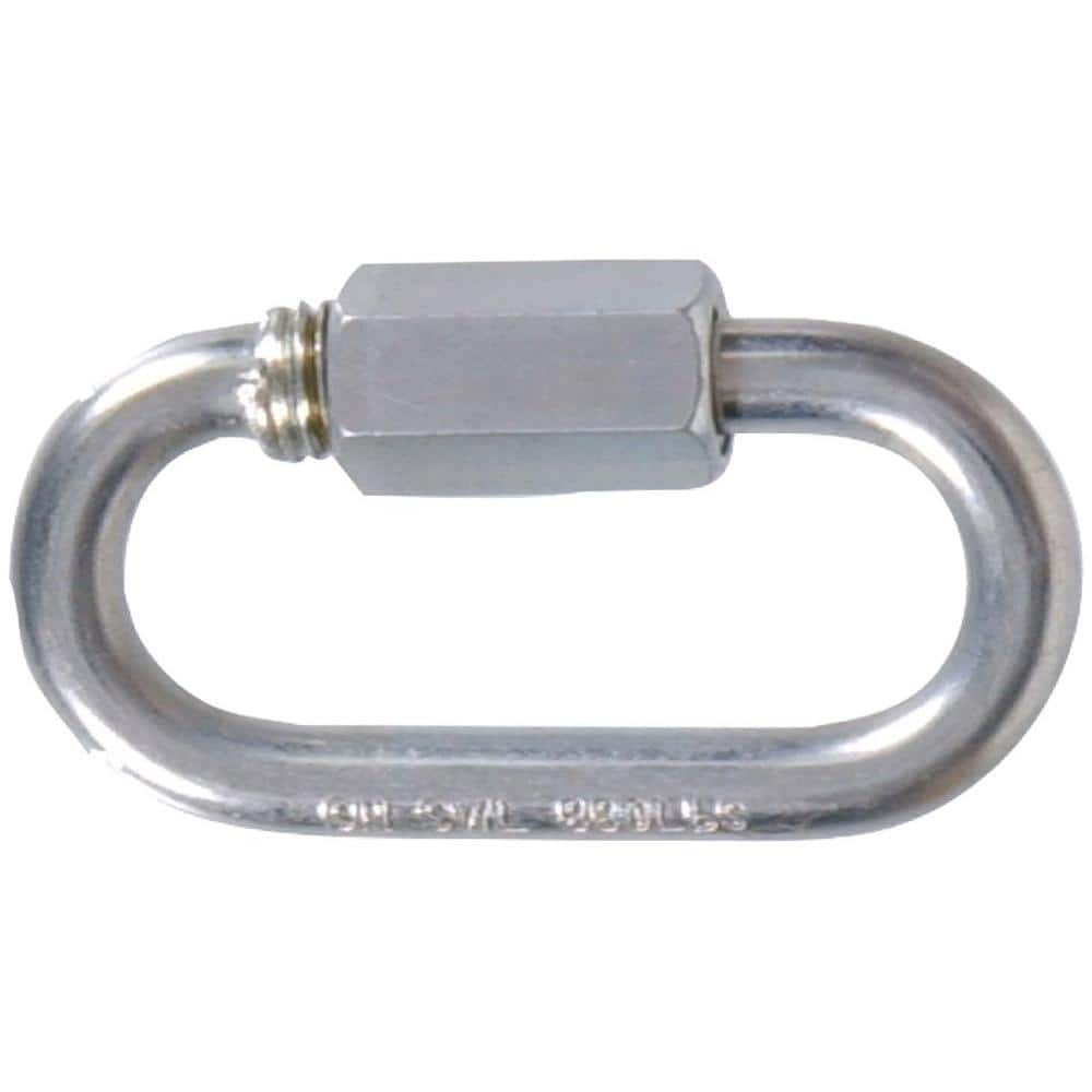 Hardware Essentials 3/16 in. Opening x 2 in. Length Zinc-Plated Quick Link (20-Pack)