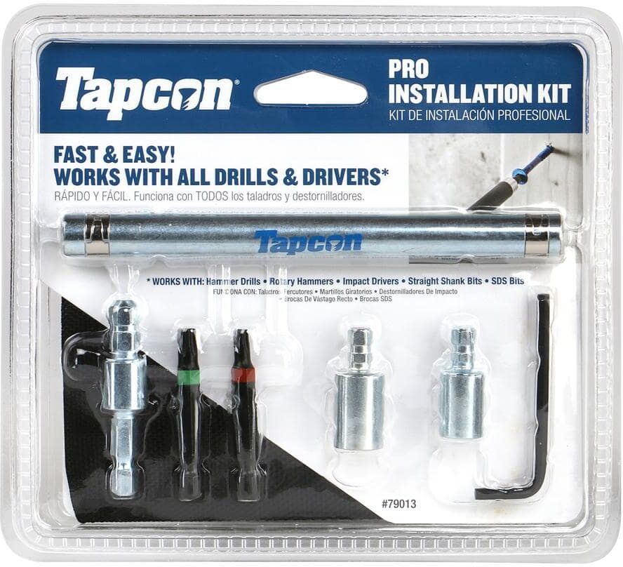 Tapcon Pro Installation Tool Kit with Star Bit for Concrete Anchors