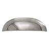 HICKORY HARDWARE American Diner Collection Cup 3 in. (96 mm) Satin Nickel Cabinet Door and Drawer Pull (10-Pack)