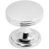 HICKORY HARDWARE American Diner Collection 1 in. Dia Chrome Finish Cabinet Door and Drawer Knob (10-Pack)