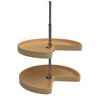 Rev-A-Shelf 24 in. W x 26 in. H x 14 in. D Natural Maple Lazy Susan Kidney Shaped 2-Shelf Kitchen Cabinet