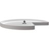 Rev-A-Shelf 32 in White Polymer Kidney Lazy Susan with Bottom mount