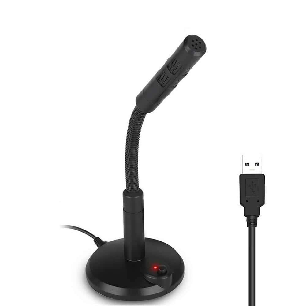 SANOXY USB Computer Mini Condenser Microphone Stand Recording Mic For PC Desktop Laptop