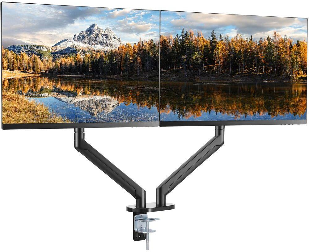 VEVOR Monitor Mount Dual Adjustable for 13-35 in. Screen Computer Monitor Arm Desk Mount Holds 26.4 lbs.