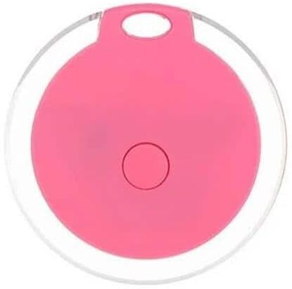 Etokfoks Pink Bluetooth Tracker Smart Positioning Anti-loss Device Mobile Pet Wallet Key Chain Smart Finder