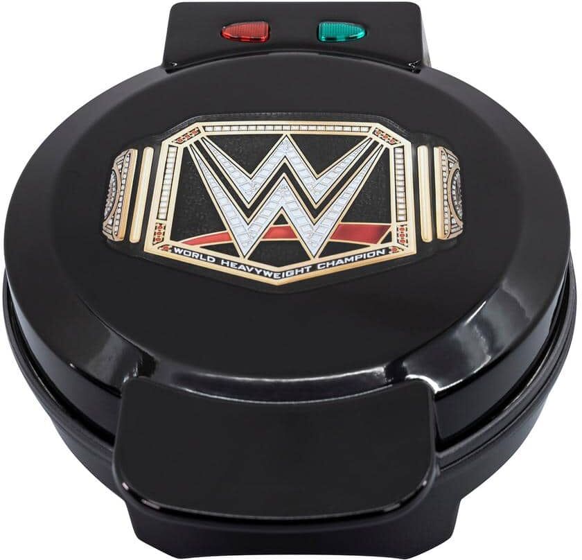 Uncanny Brands Black WWE Championship Belt American Waffle Maker