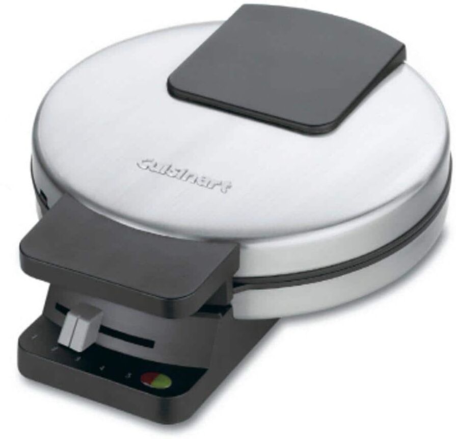 Cuisinart Single Waffle Stainless Steel American Waffle Maker with Recipe Book