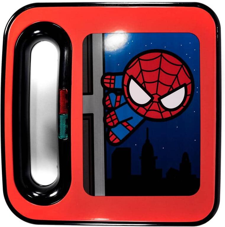 Uncanny Brands 900 W Marvel Spider-Man Red Double-Square American Waffle Maker