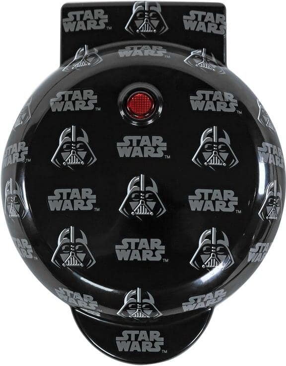 Uncanny Brands Star Wars Mini Black Darth Vader American Waffle Maker