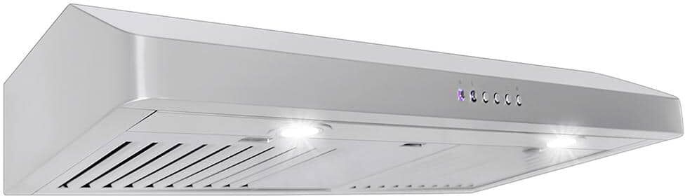 Proline Range Hoods 36 in. 600 CFM Under Cabinet Range Hood with Light in Stainless Steel