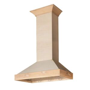 ZLINE Kitchen and Bath 30 in. 400 CFM Ducted Vent Wall Mount Range Hood in Unfinished Wood