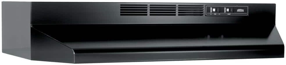 Broan-NuTone BUEZ1 30 in. Ductless Under Cabinet Range Hood with light and Easy Install System in Black