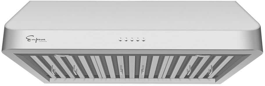 Empava 36 in. 500 CFM Ducted Under Cabinet Range Hood in Stainless Steel with Permanent Filters and LED Lights