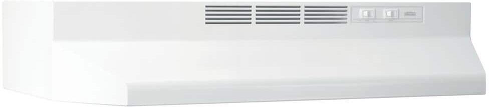 Broan-NuTone BUEZ1 30 in. Ductless Under Cabinet Range Hood with light and Easy Install System in White