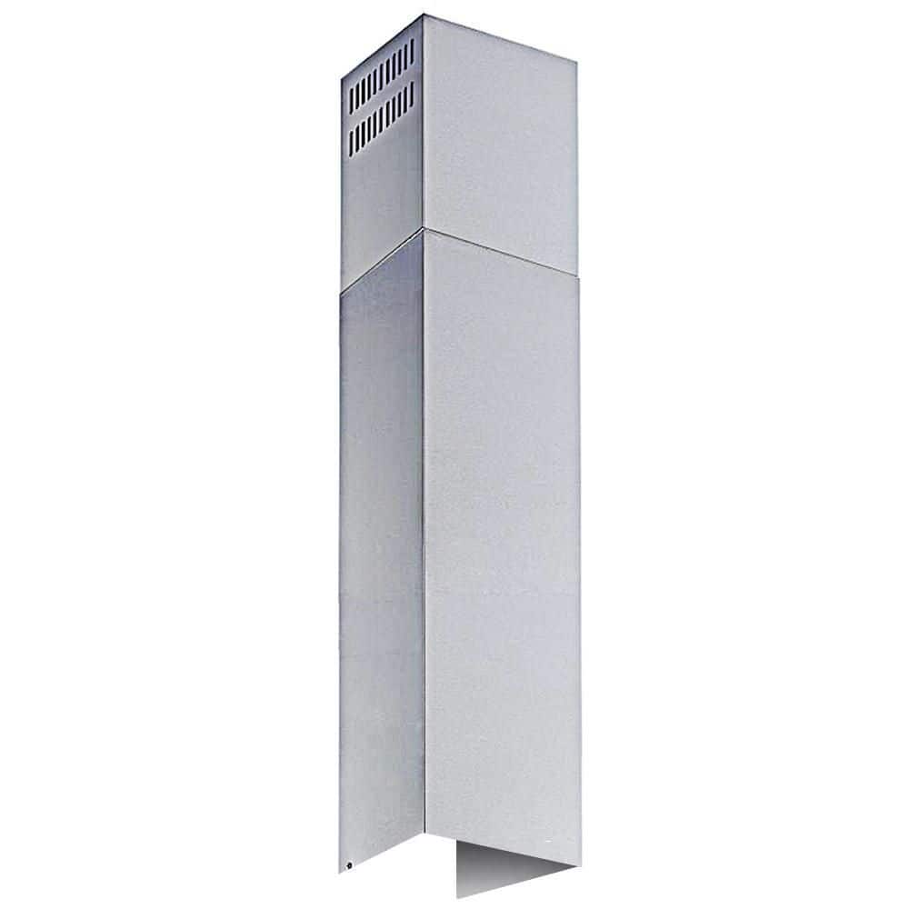 Vissani Stainless Steel Chimney Extension (up to 11 ft. Ceiling) for T-shape Kitchen Wall Mount Range Hood