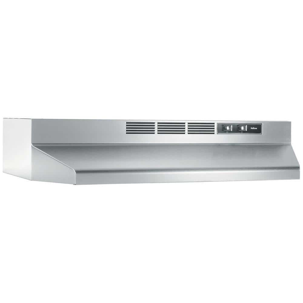 Broan-NuTone RL6200 Series 24 in. Ductless Under Cabinet Range Hood with Light in Stainless Steel