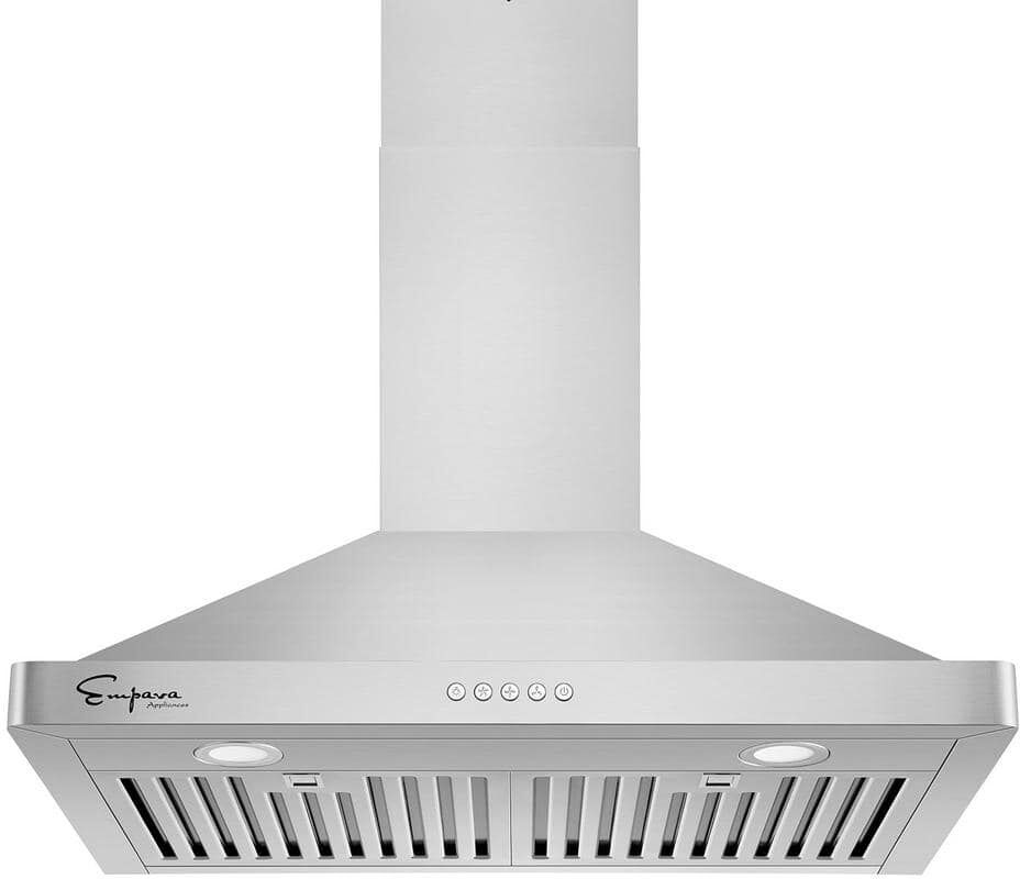 Empava 30 in. 400 CFM Ducted Kitchen Wall Mount Range Hood with Light in Stainless Steel