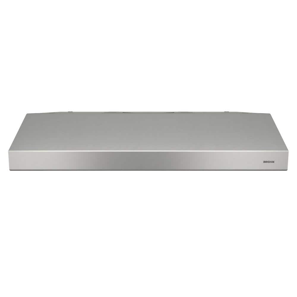 Broan-NuTone Glacier BCSD 24 in. 300 Max Blower CFM Convertible Under-Cabinet Range Hood with Easy Install System in Stainless Steel
