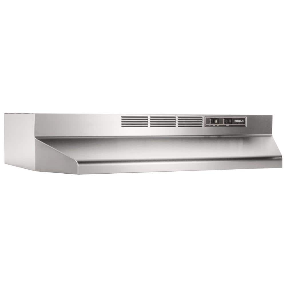 Broan-NuTone BUEZ1 30 in. Ductless Under Cabinet Range Hood with light and Easy Install System in Stainless Steel