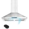 aobosi 30 in. 700 CFM Deducted Wall Mount Range Hood in Stainless Steel with 9-Speed Exhaust Fan and Gesture Sensing