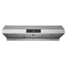 HAUSLANE 36 in. Ducted Under Cabinet Range Hood with 3-Way Venting Changeable LED Powerful Suction in Stainless Steel