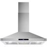 Cosmo 36 in. Ducted Wall Mount Range Hood in Stainless Steel with Touch Controls, LED Lighting and Permanent Filters