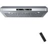 iKTCH 36 in. 900 CFM Ducted Under Cabinet Range Hood in Stainless Steel with LED light