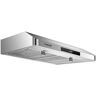 amzchef 30 in. 700CFM Ducted Under Cabinet Range Hood with Touch Display, LED Lights, and Permanent Filters in Stainless Steel